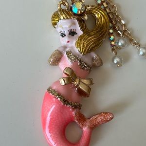 Betsey Johnson Gold Mermaid Necklace